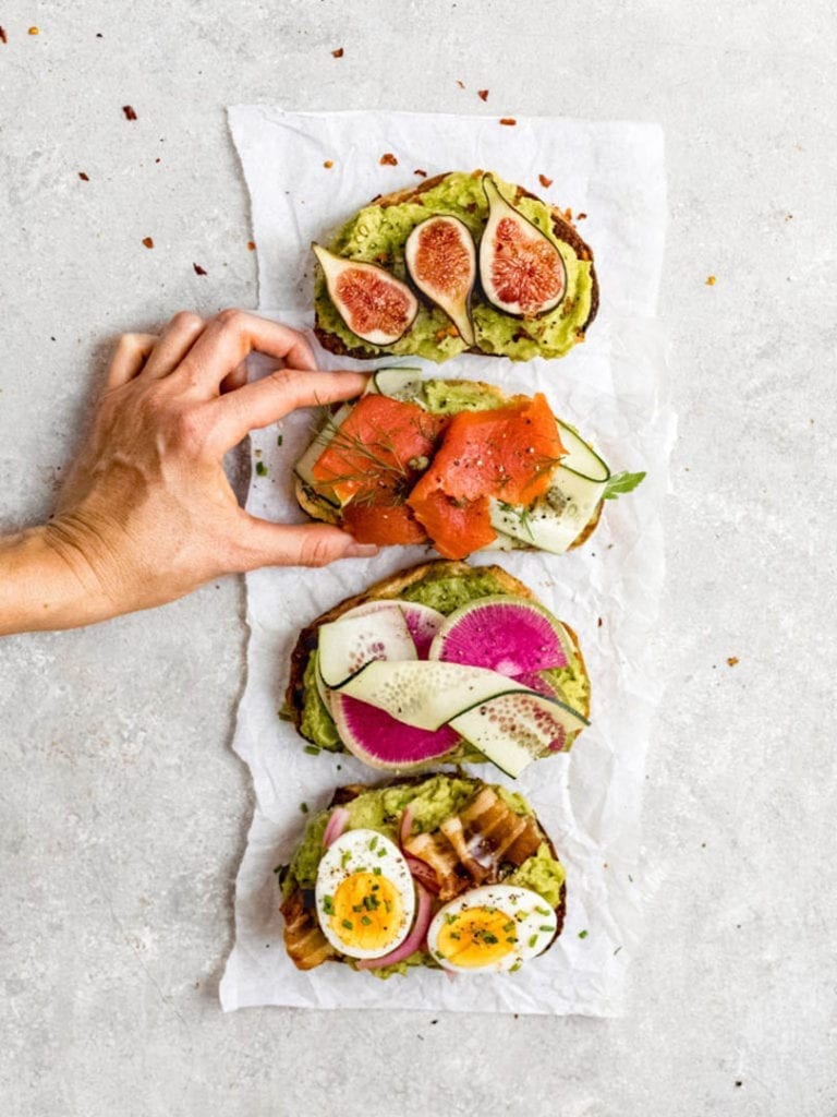 Avocado Toast bar with avacado
