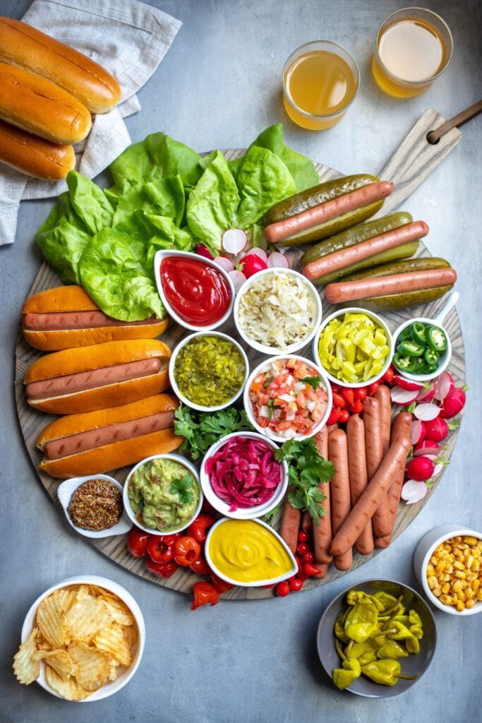 best toppings for hot dog bar