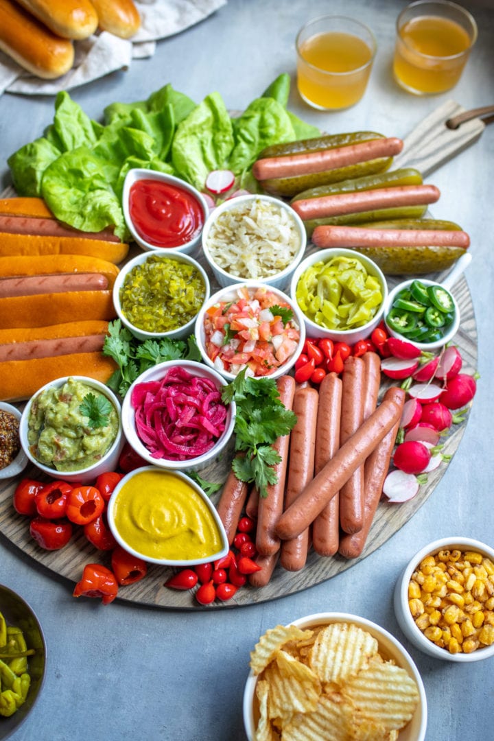 build your own hot dog