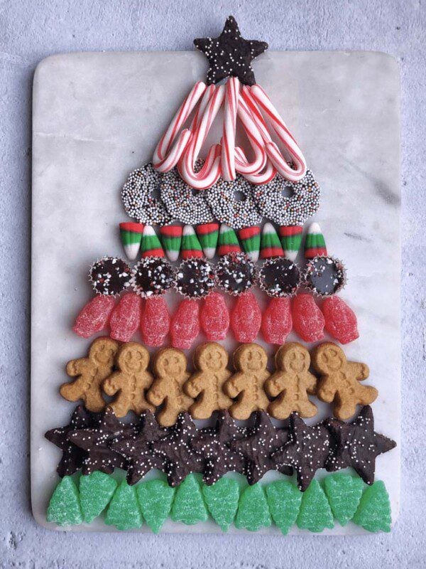 christmas dessert tree candy platter