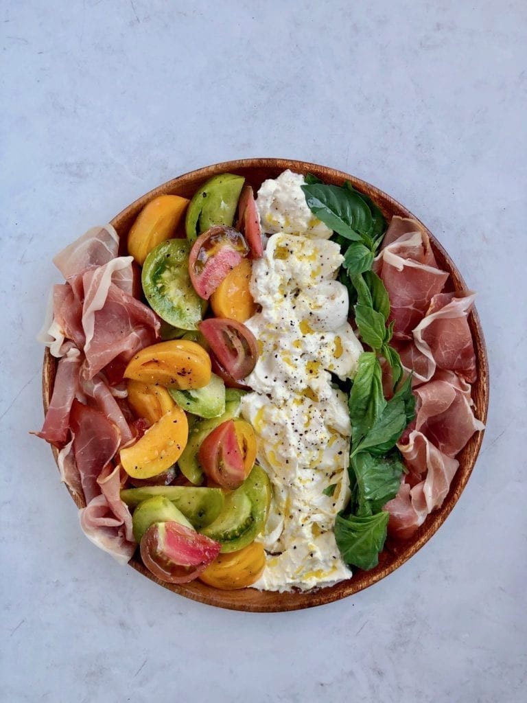 heriloom tomato burrata