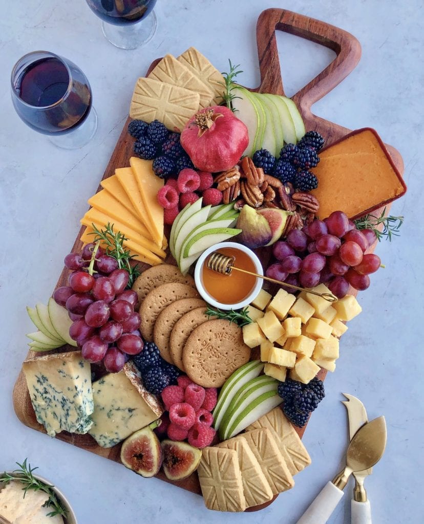 English cheeses appetizer