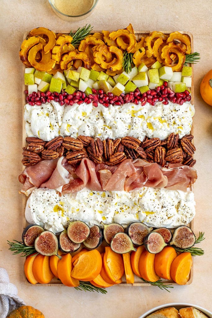 fall burrata appetizer