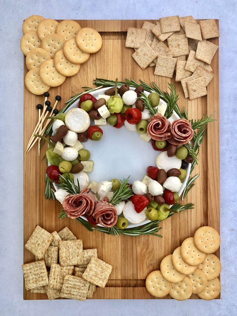 caprese christmas wreath