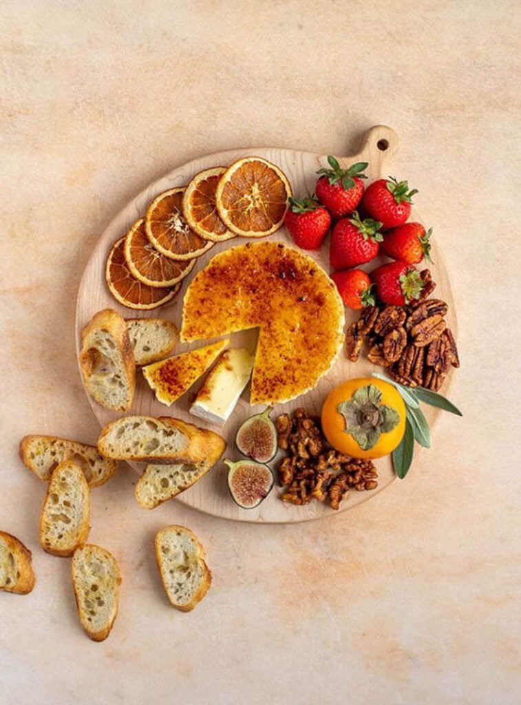 cheese brulee brie