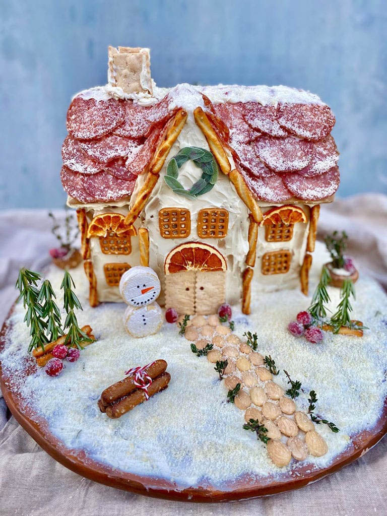 gingerbread house charcuterie