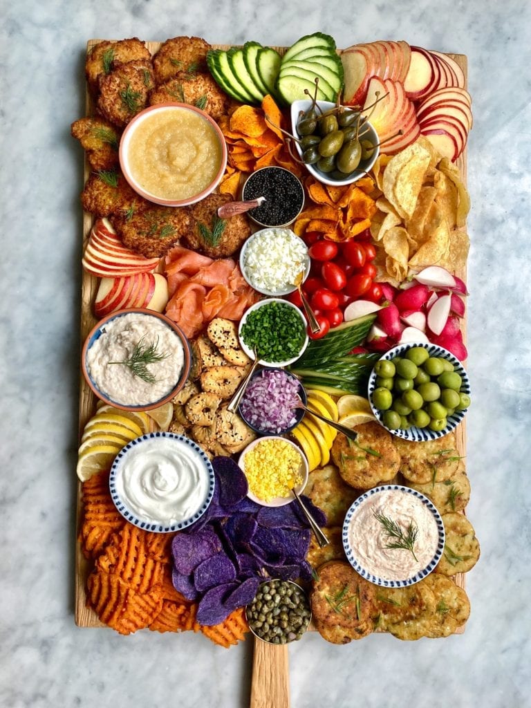 latke toppings board