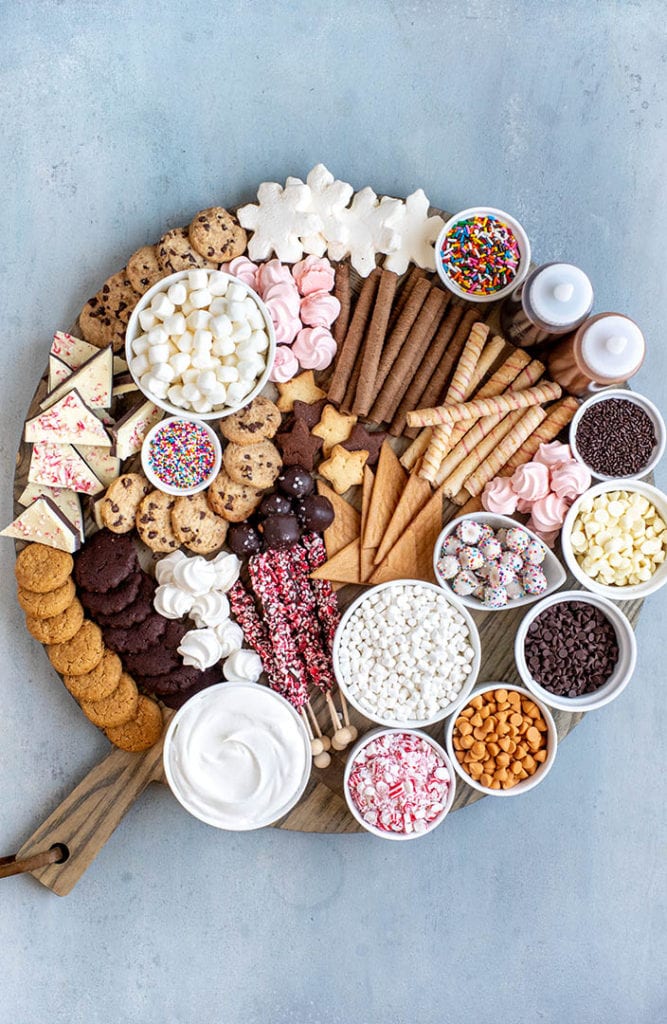 hot chocolate toppings bar
