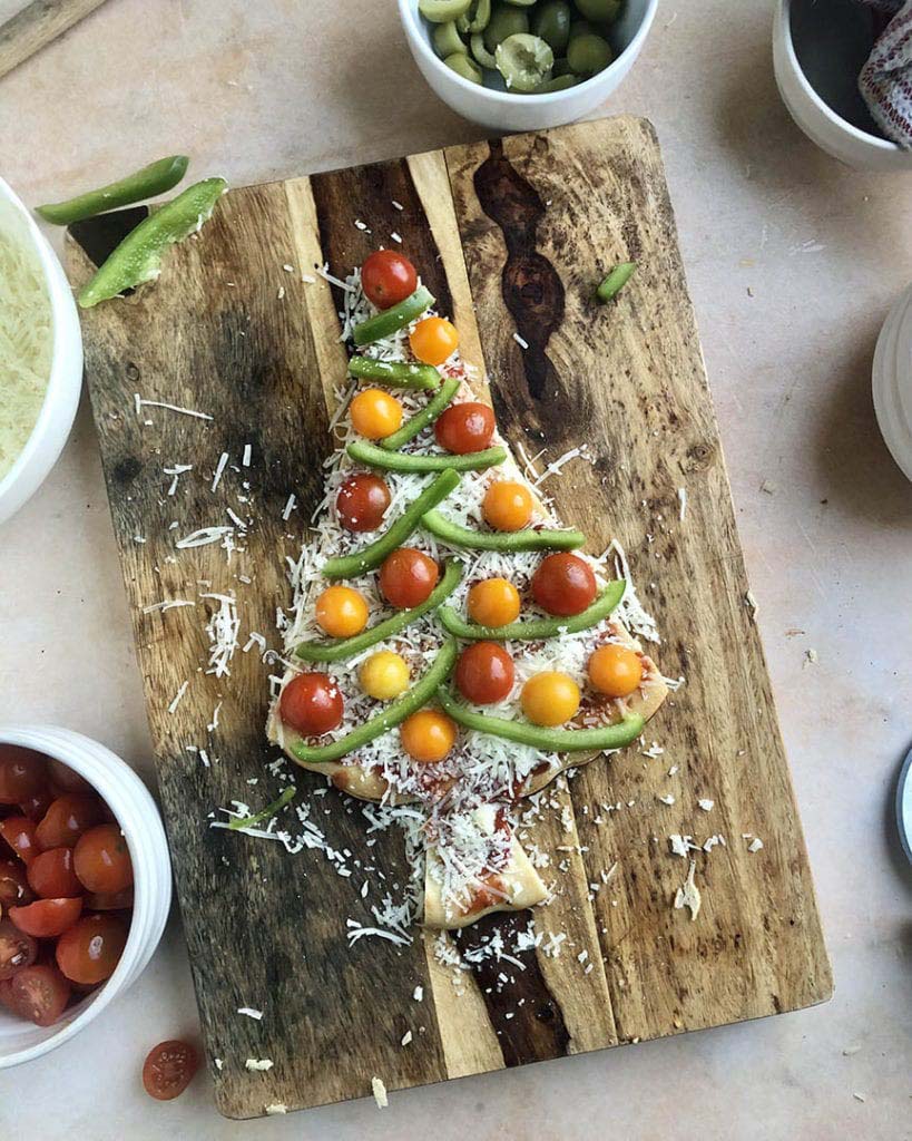 christmas tree pizza
