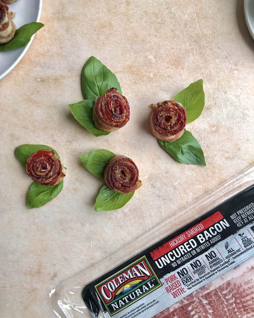 how to make bacon roses