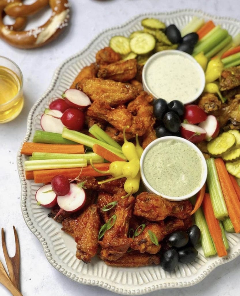 game day hot wings for super bowl