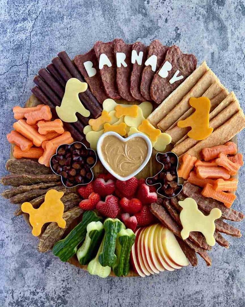barkcuterie charcuterie board for dogs