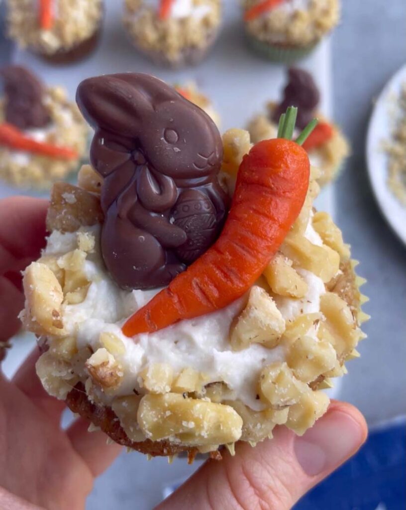 carrot cake cupcakes recipe easter