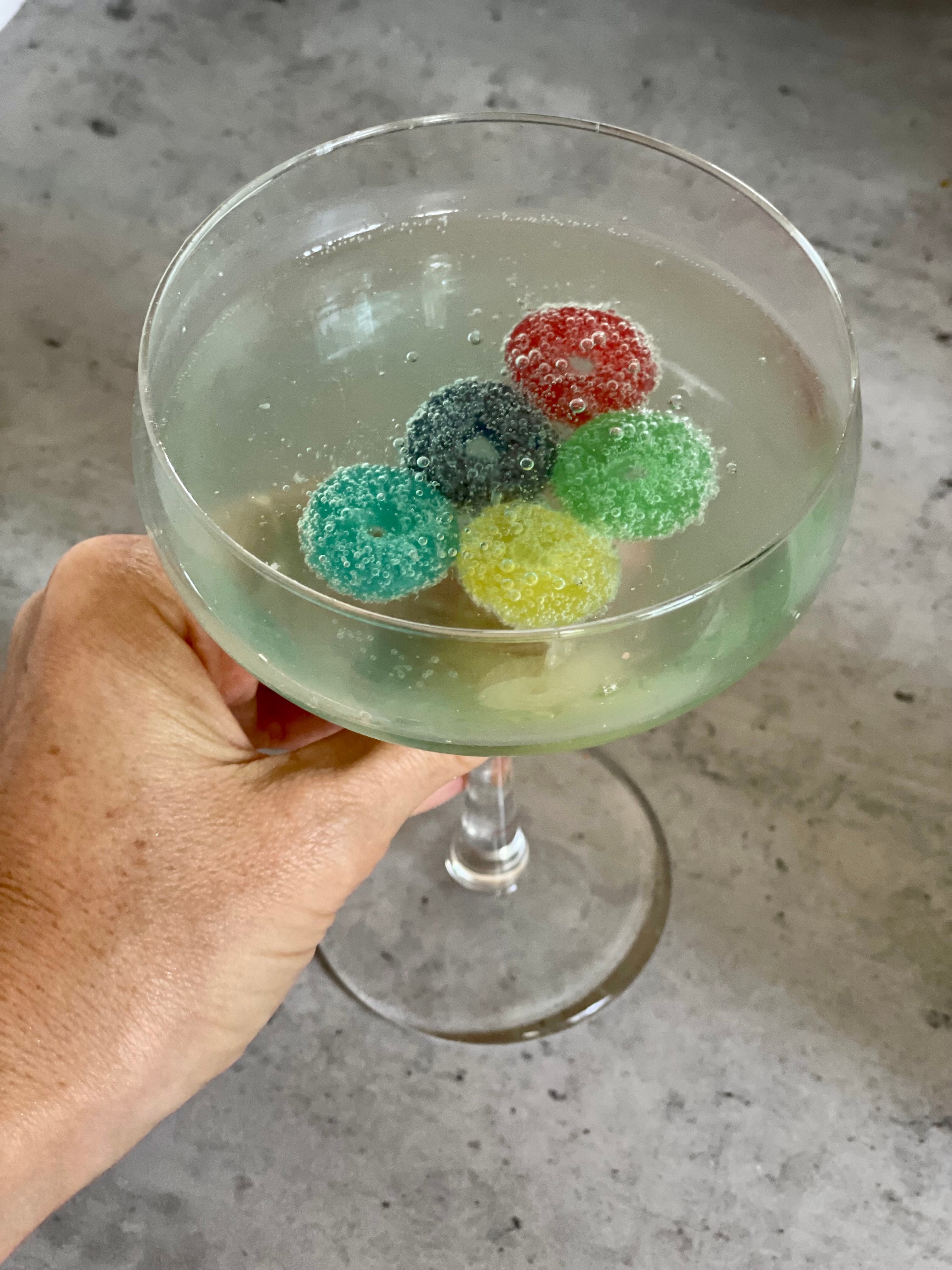 olympic rings themed cocktail
