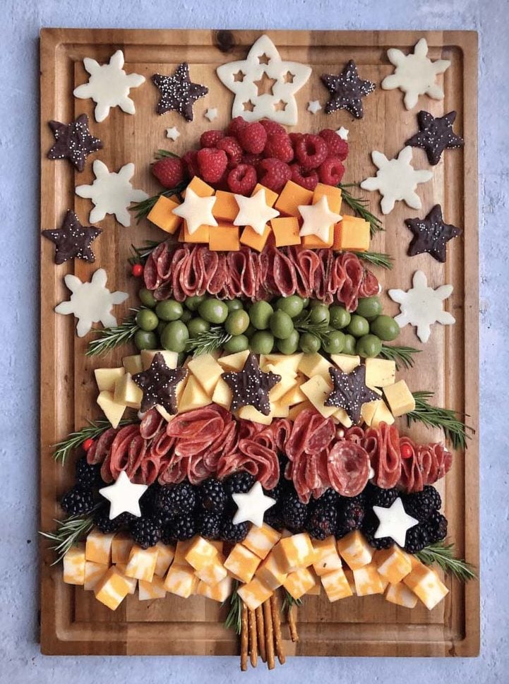 christmas tree charcuterie board