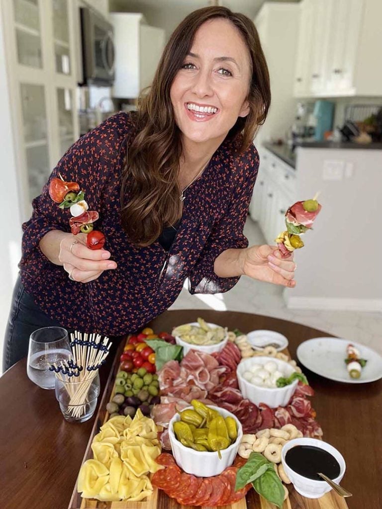 how to make caprese salad skewers
