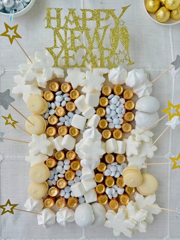 NYE candy dessert board 2026