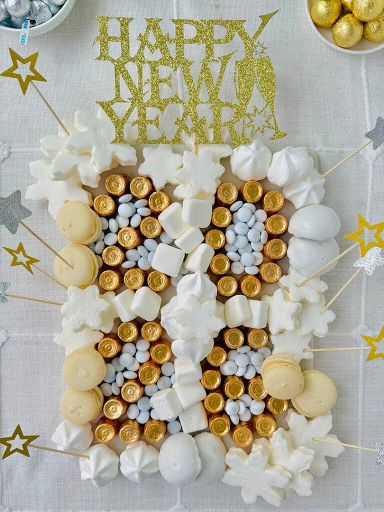 NYE candy dessert board 2026
