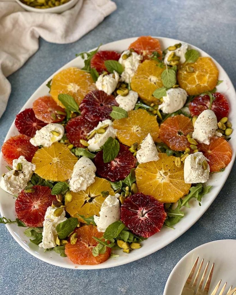 blood orange & burrata salad