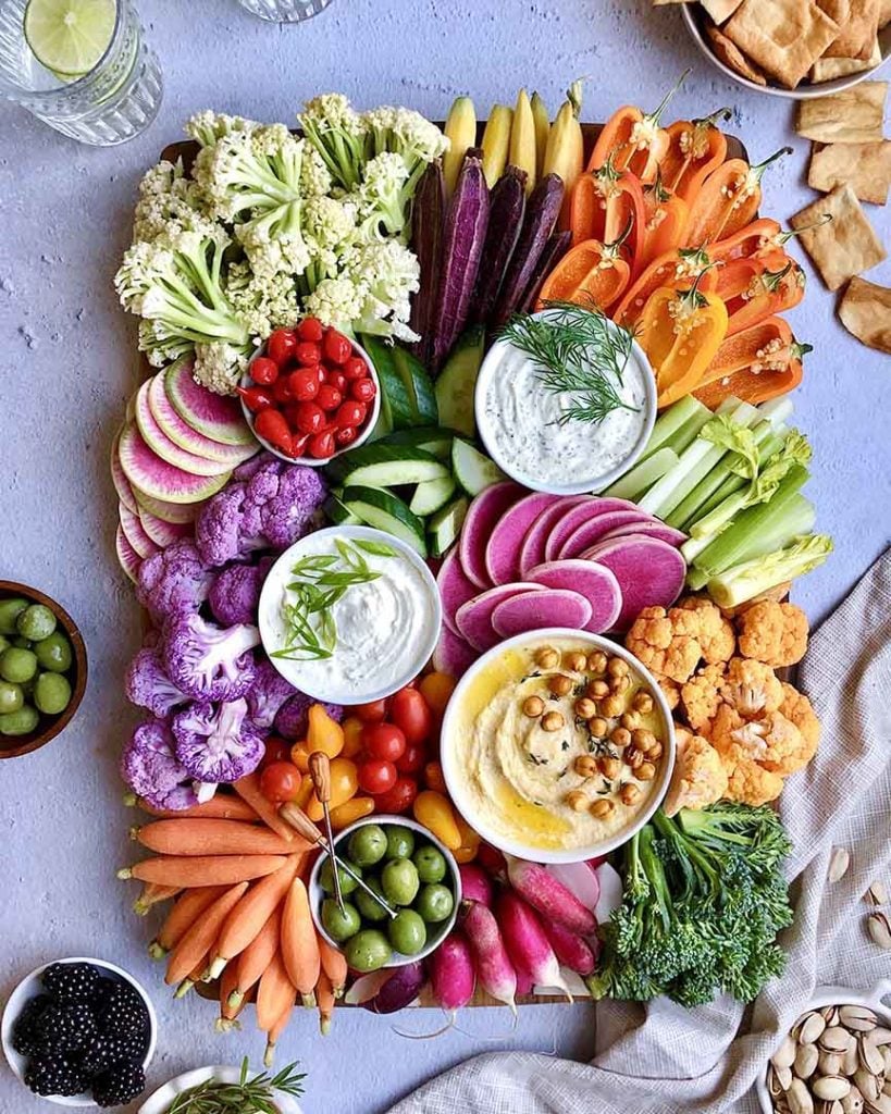 crudite veggie tray ideas