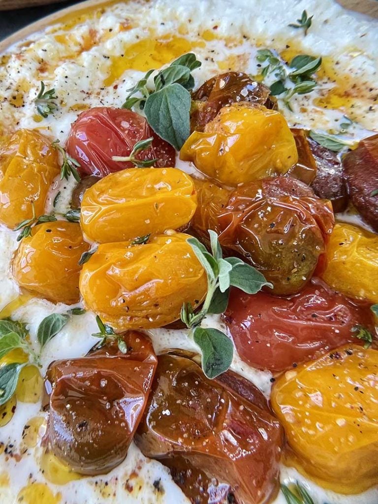 oasted tomatoes & burrata dip