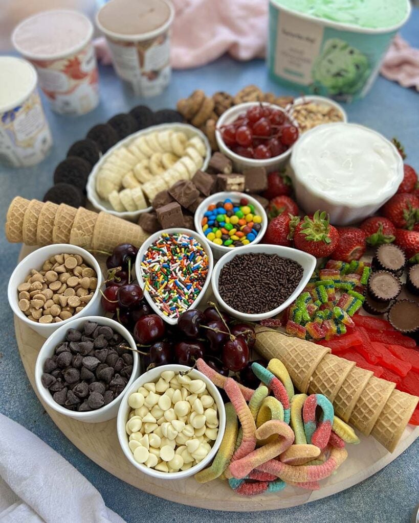 ice cream sundae bar at home