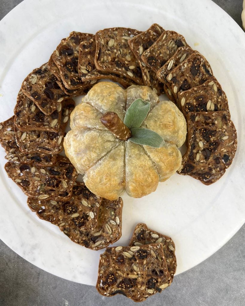 pumpkin shaped brie