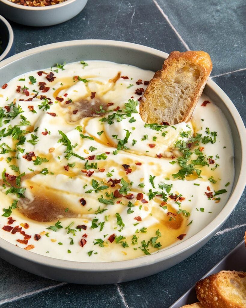whipped ricotta and honey