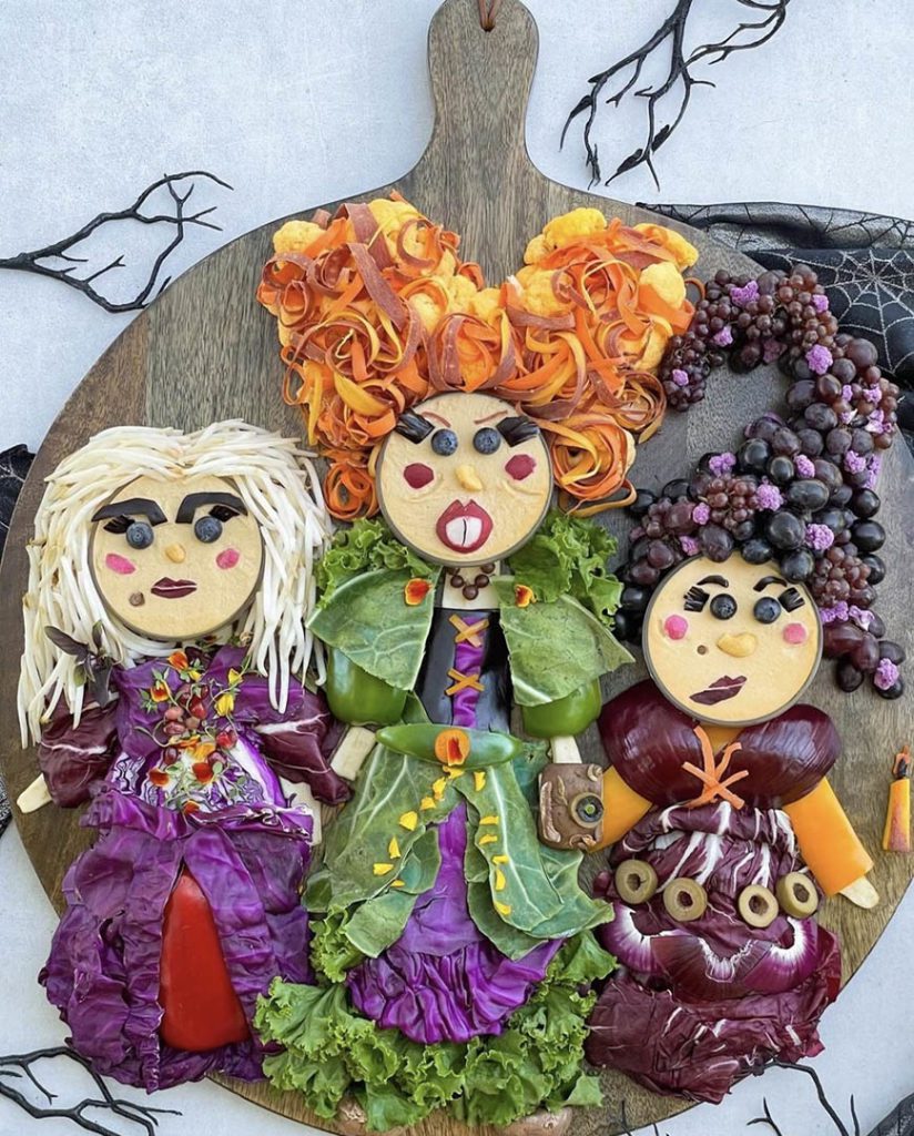 hocus pocus themed food veggie board
