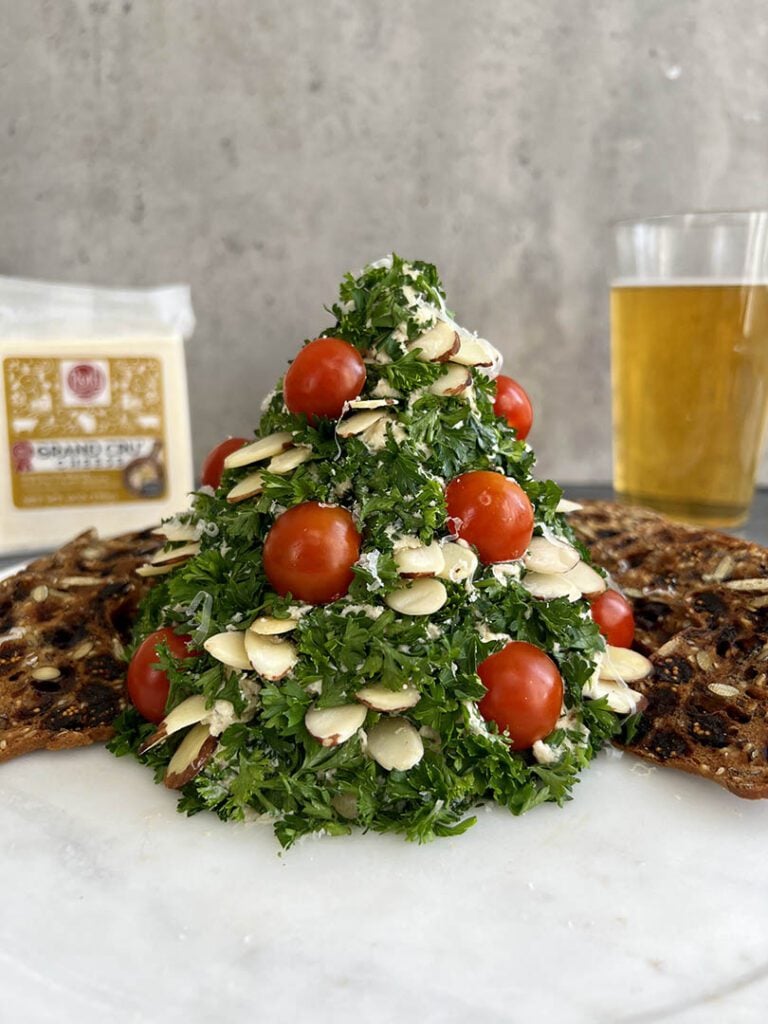 holiday cheese ball tree