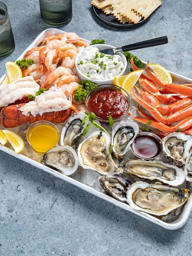 fish charcuterie seafood board