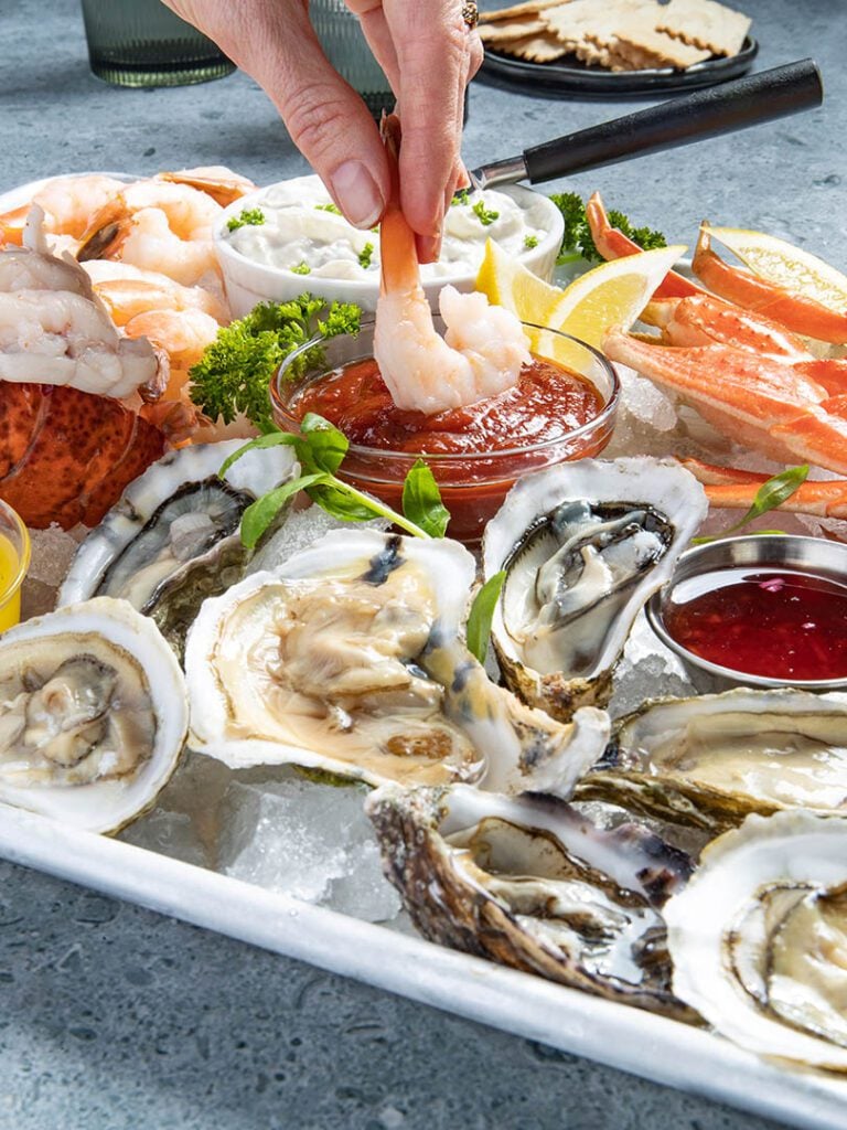 cold seafood charcuterie board