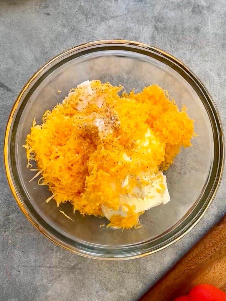 pumpkin cheese ball step 1