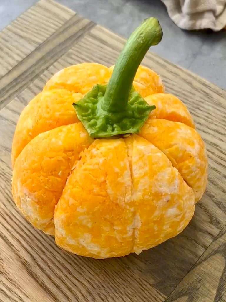 pumpkin cheese ball step 6