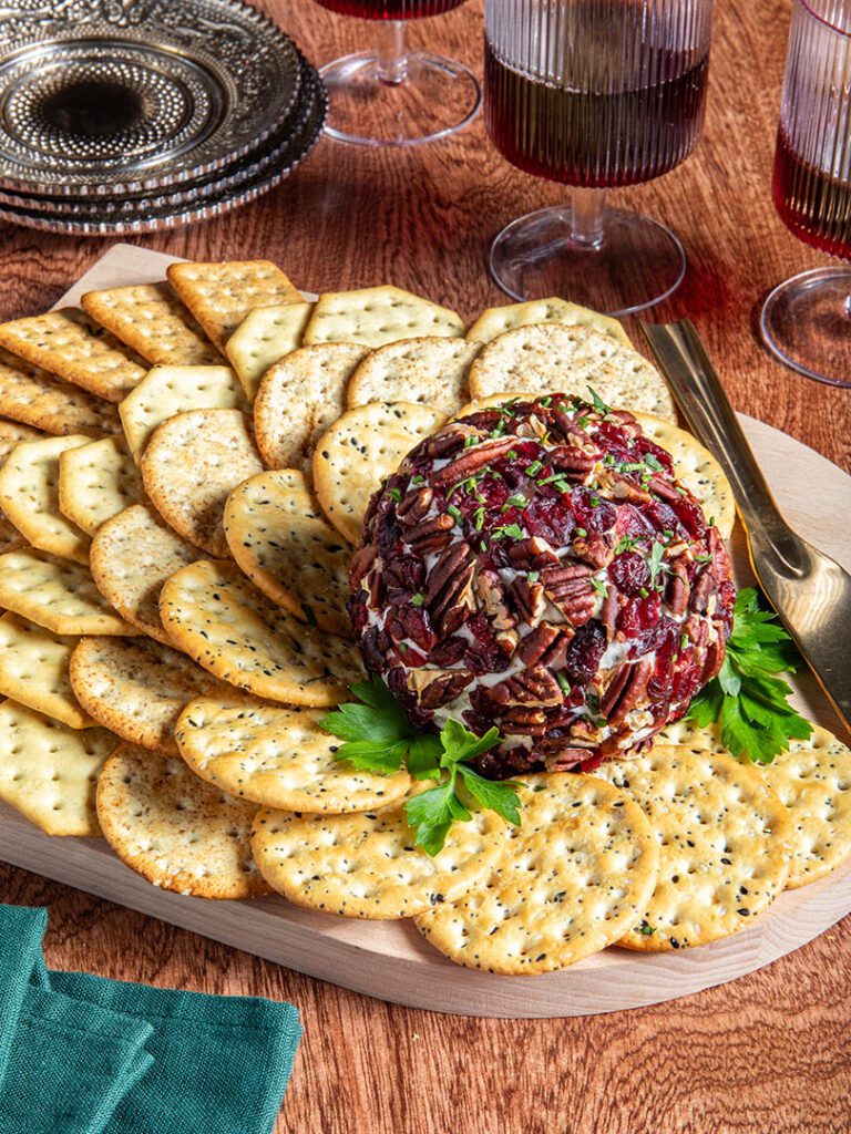 Cranberry Pecan Goat Cheese Ball