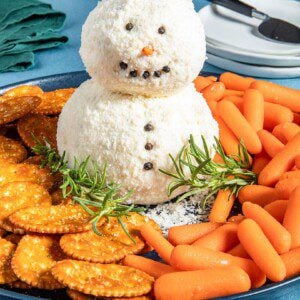snowman cheese ball recipe with cream cheese