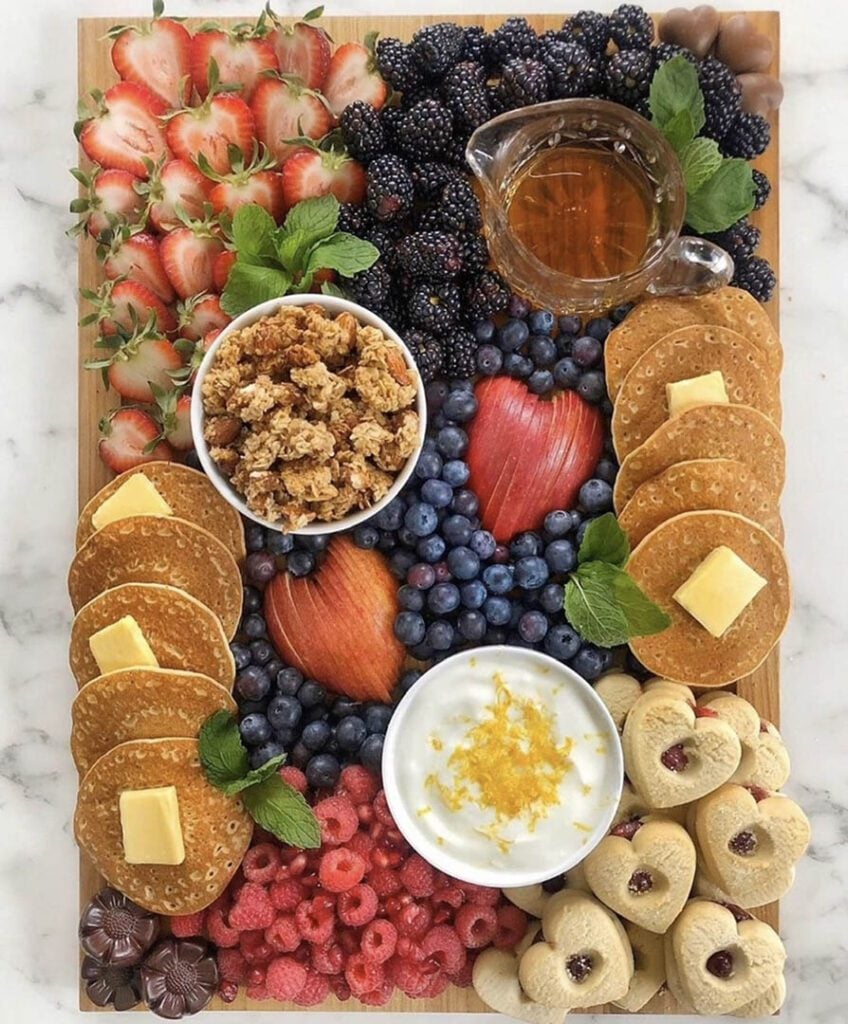 pancake bar charcuterie board ideas