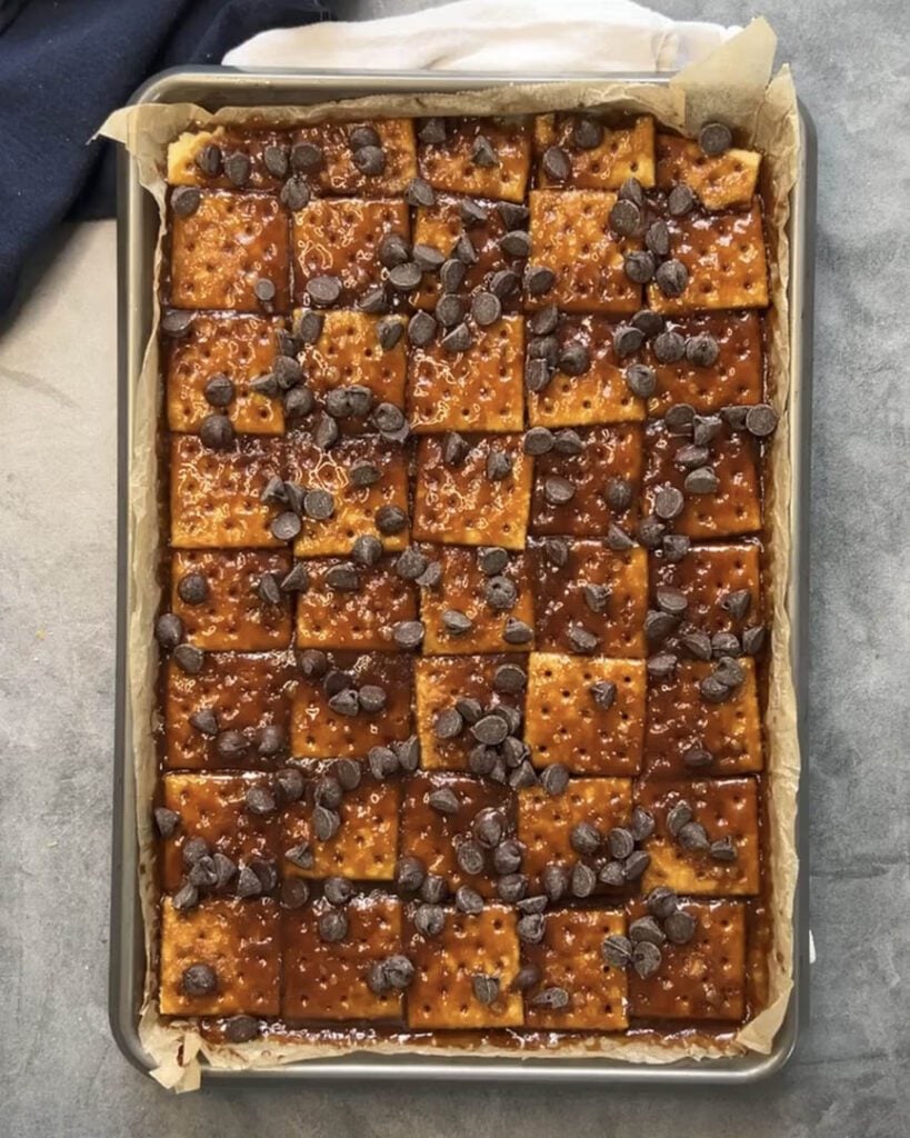Christmas Crack recipe with saltines