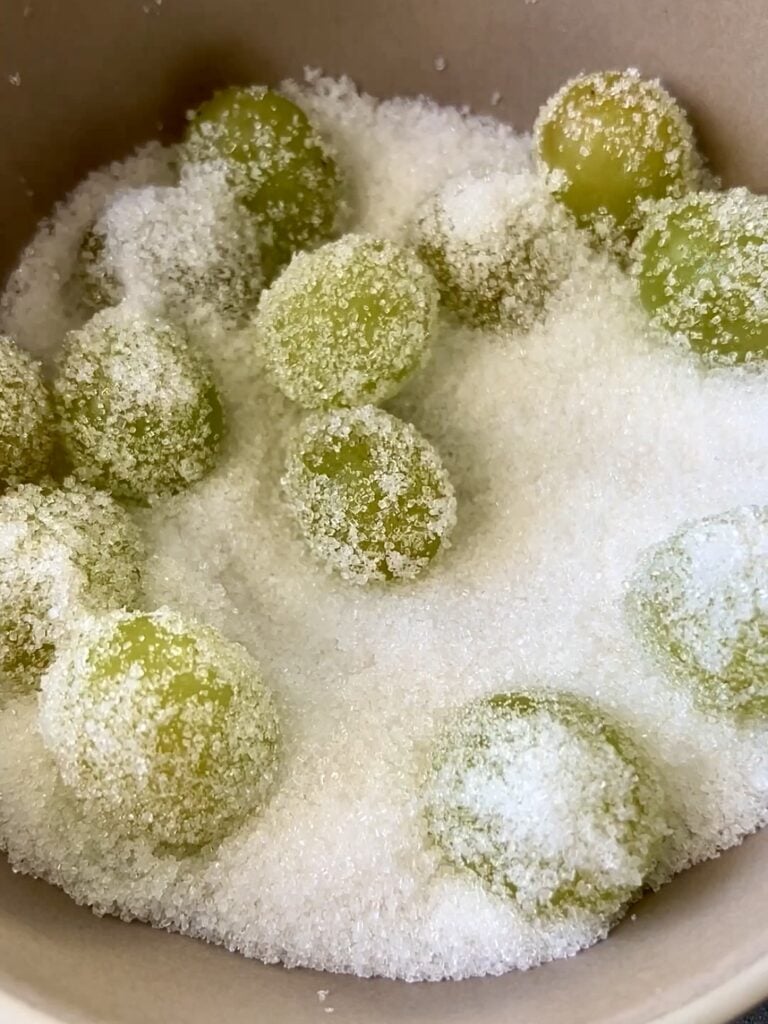 sugared grapes