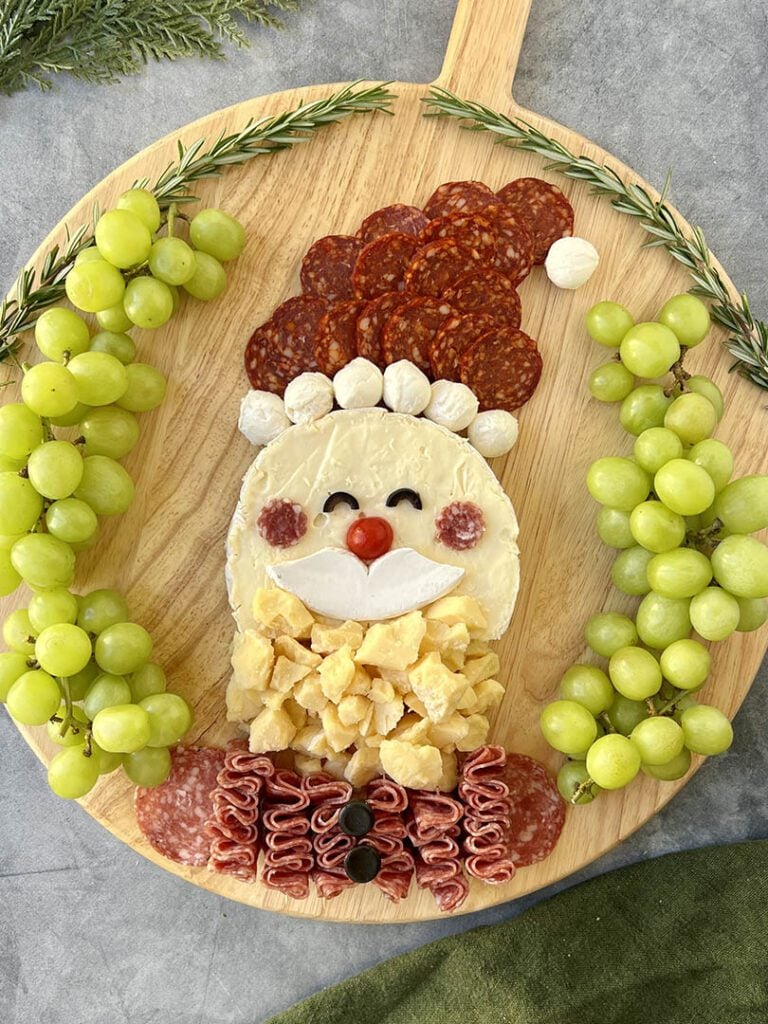 Santa Cheese Board