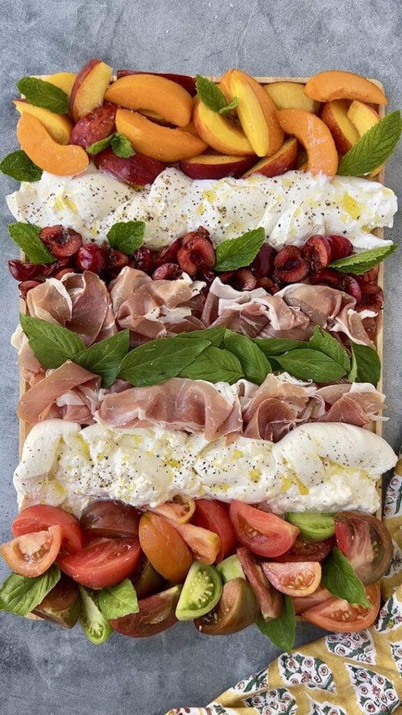 burrata & tomatoes board