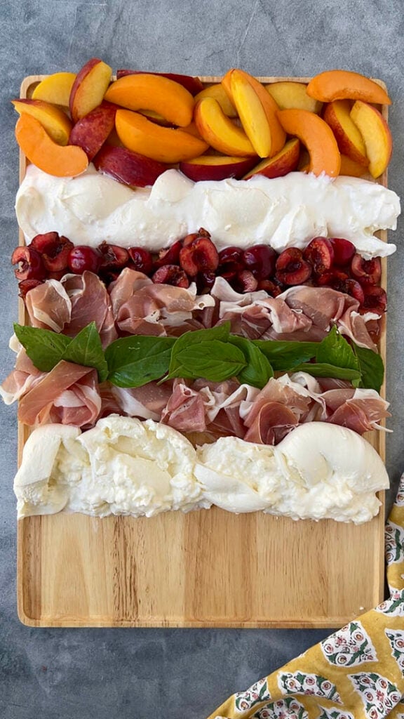 burrata & stone fruit board
