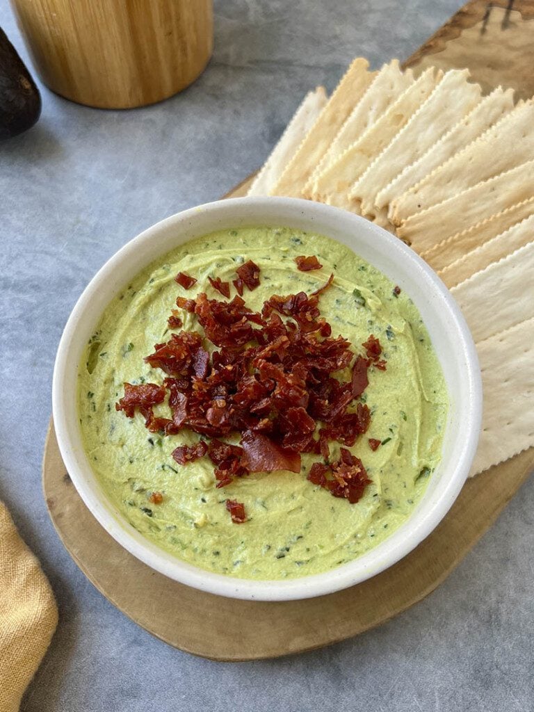 goat cheese dip with prosciutto
