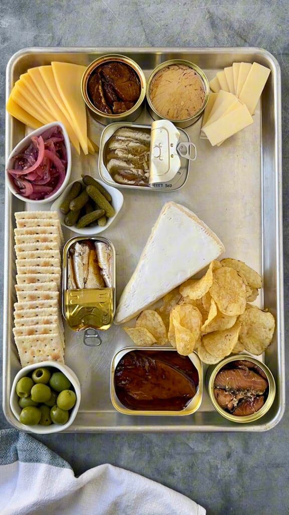 Tinned Fish Board crackers