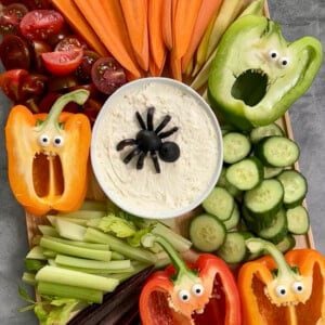 halloween veggie tray