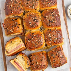 king's Hawaiian rolls with ham slider sauce