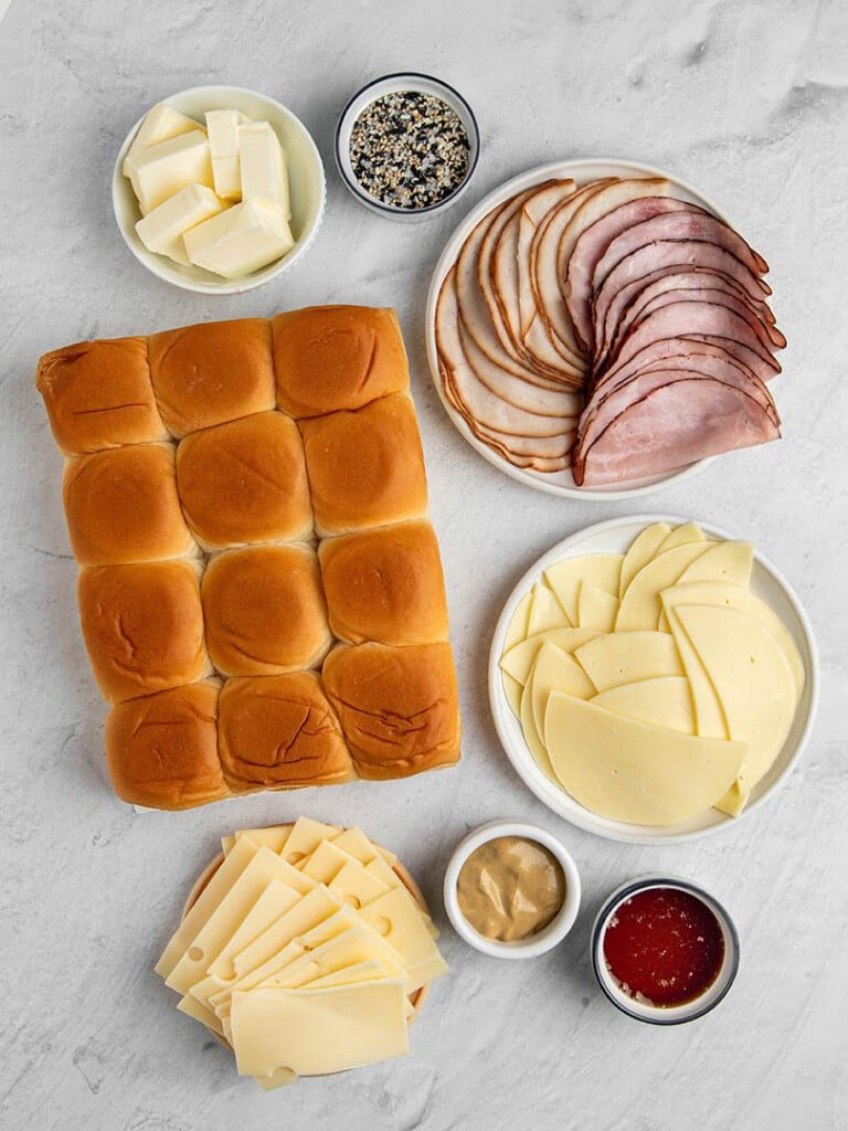 ham and cheese sliders ingredients