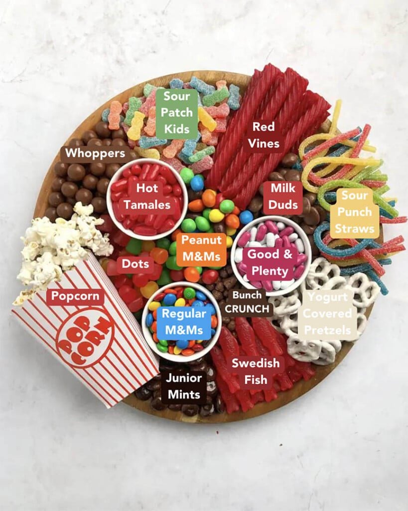 Best Movie Snacks for Your Oscars Party Visual Ingredients List