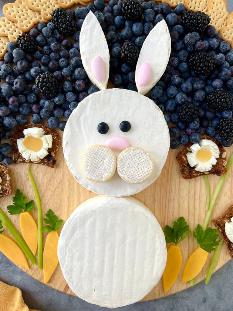 Easter Bunny Made of Brie Cheese