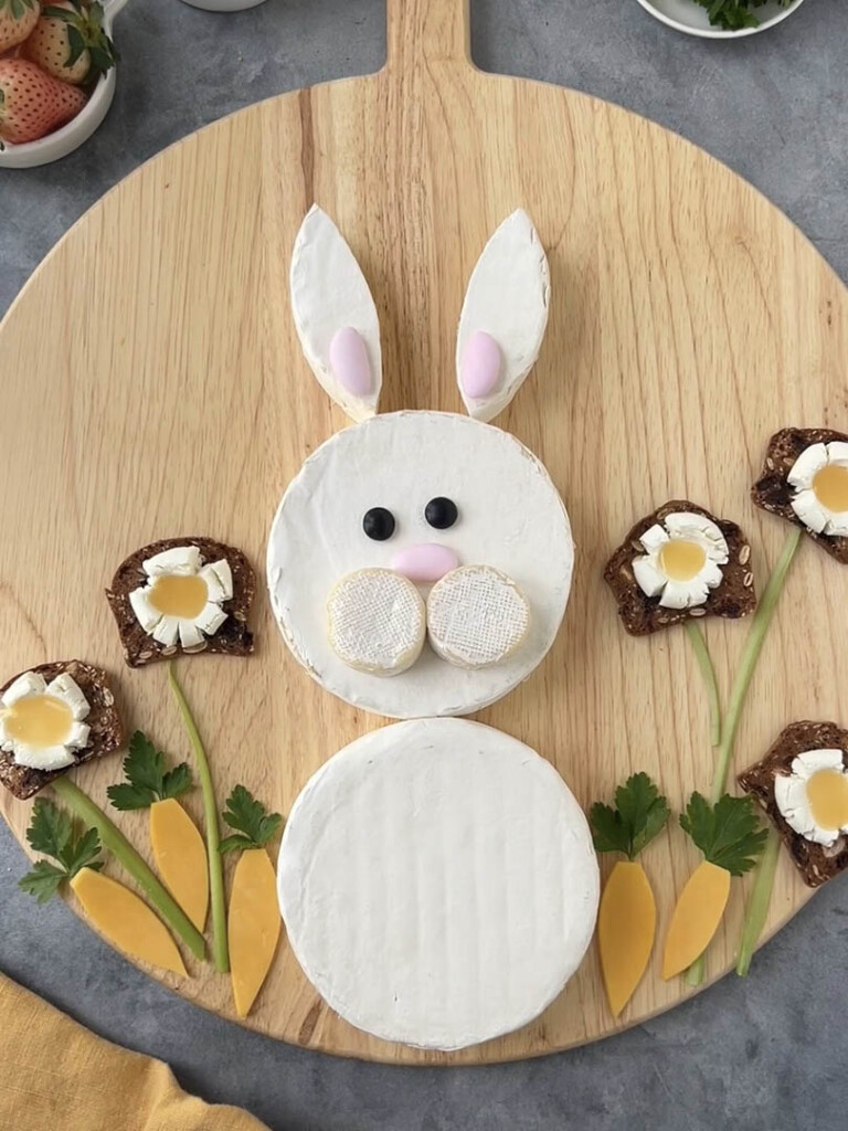 Easter Bunny Cheese Plate Step 3